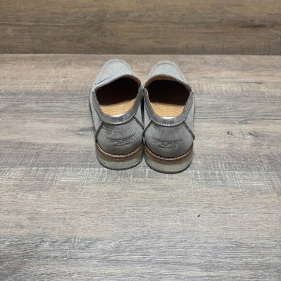 Sperry Seaport Plushwave Tan Leather Penny Loafers Women's Size 6 - Picture 3 of 7